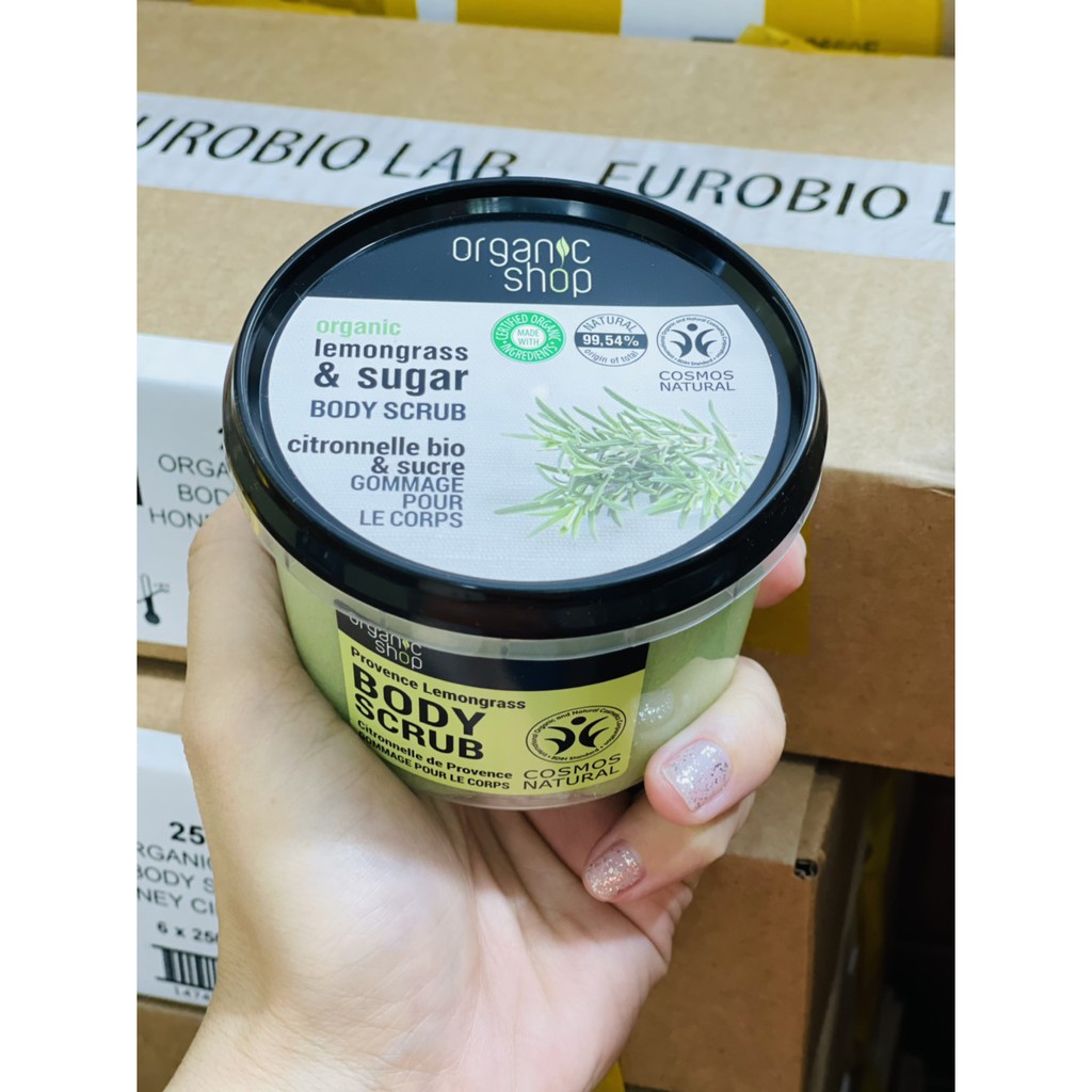 Tẩy Da Chết Toàn Thân Organic Shop Organic Body Scrub Đủ vị 250ml