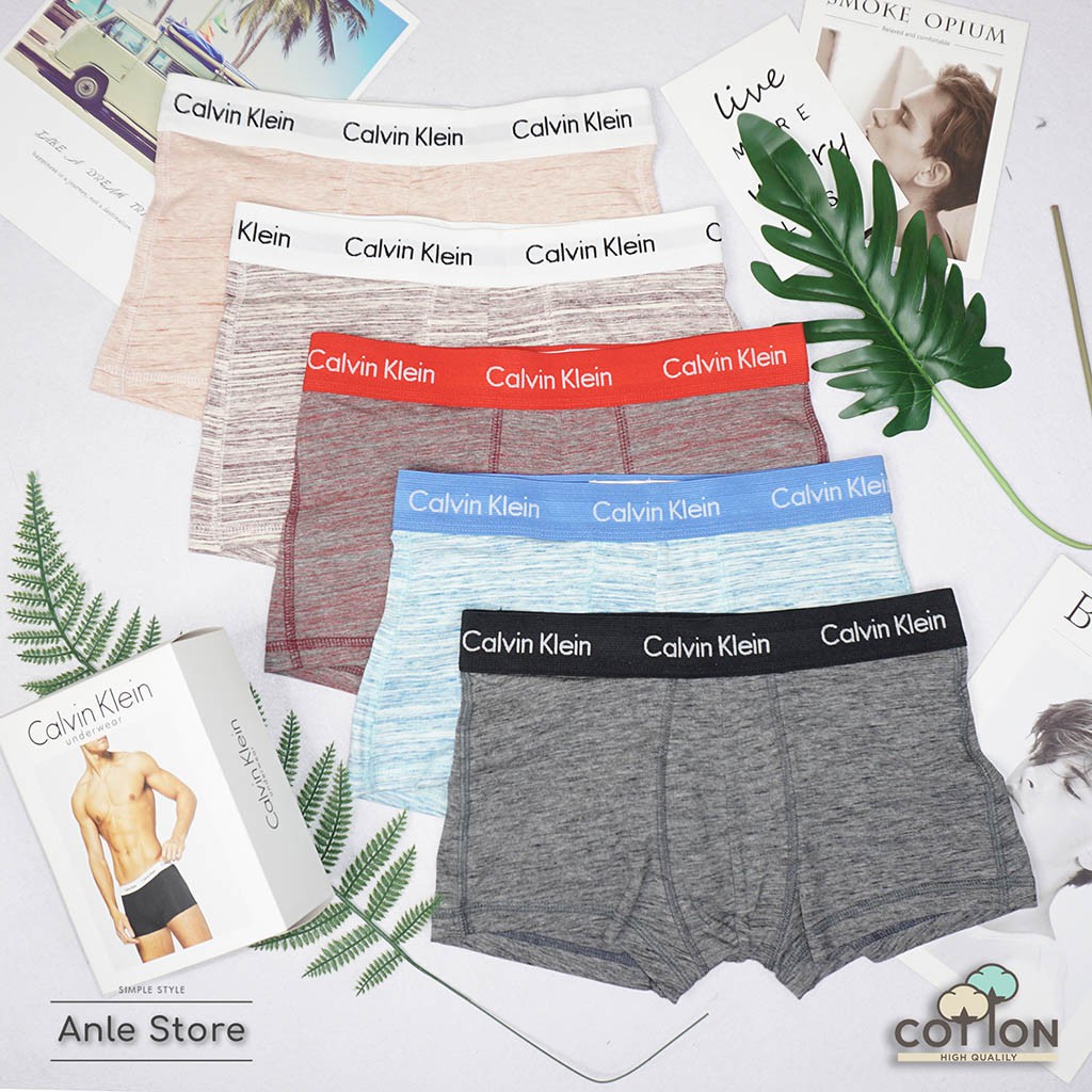 Quần lót nam BOXER Đùi hàng xuất USA Low Rise Trunk COTTON Elastane dãn 4 chiều - Quần sịp nam Kẻ Xược BXAEX Anle Store