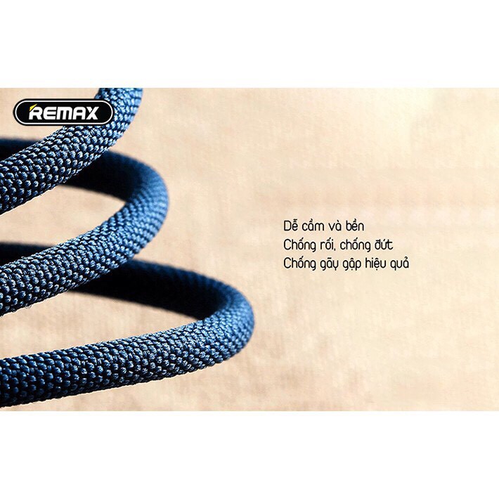 Cáp sạc  bọc vải 2.4A -Remax RC-089i -Bảo hành 12 tháng Giá rẻ nhất shopee