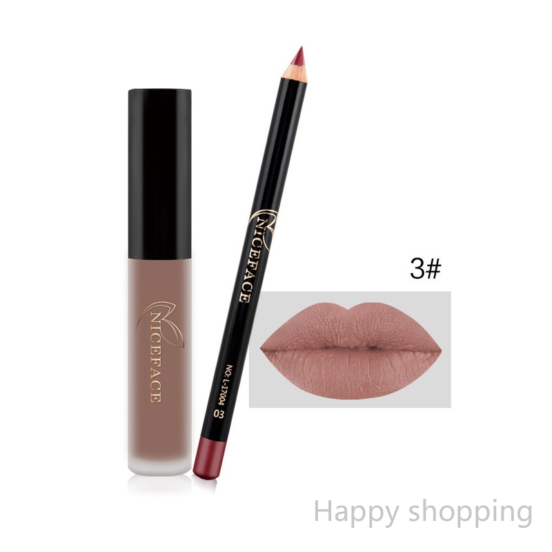 (Hàng Mới Về) Son Môi Dạng Lỏng Niceface Không Dính Cốc Không Phai Tiện Dụng | BigBuy360 - bigbuy360.vn
