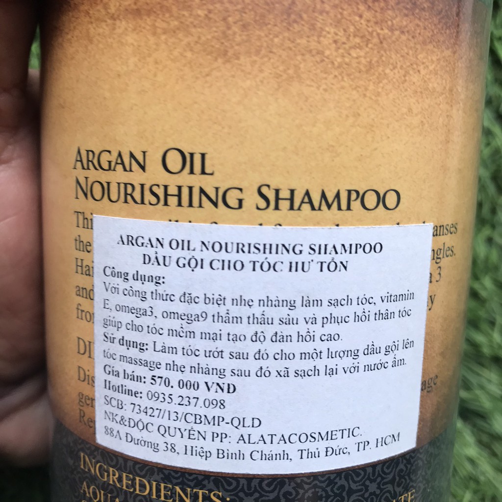 Dầu gội xả phục hồi tóc hư tổn Argan Deluxe Nourishing Oil 1000mlx2