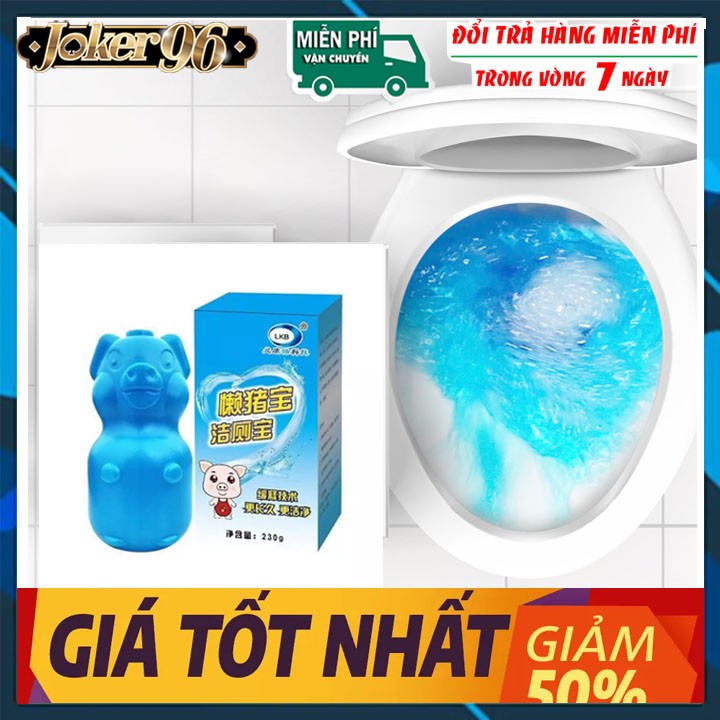 Viên Tẩy, Hộp Tẩy Bồn Cầu Siêu Sạch, Siêu Thơm Hình Con Heo
