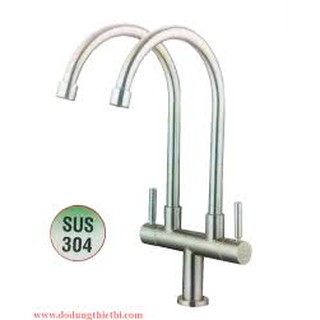 VÒI RỬA CHÉN ĐÔI LẠNH INOX 304