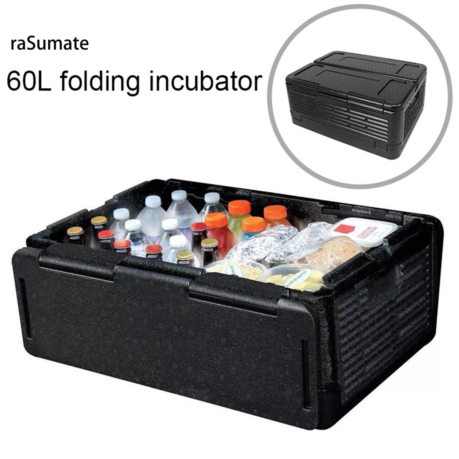 raSumate_my Sports  Travel Cool Appearance Portable Box Portable Lightweight Cool Appearance Car Refrigerator Large Capacity for Outdoor