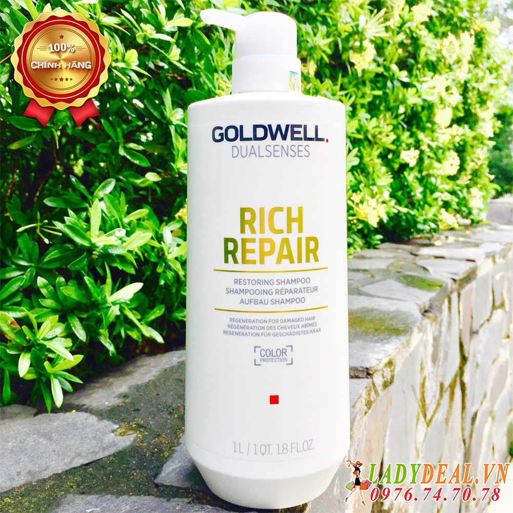 DẦU GỘI PHỤC HỒI TÓC HƯ TỔN GOLDWELL DUALSENSES RICH REPAIR [ 500ml - 1000ml ]