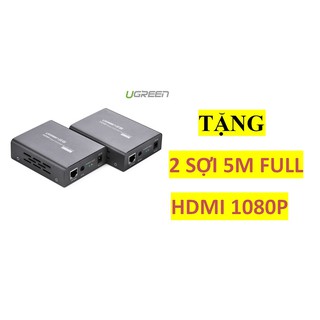 Bộ Nối Dài HDMI Qua Cáp Mạng Ugreen 40210 Chính Hãng
