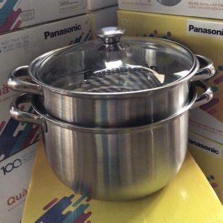 Xửng hấp inox cao cấp 24cm hàng quà tặng Panasonic