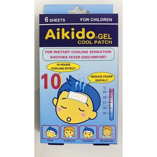 [Chính Hãng]Miếng Dán Hạ Sốt Aikido Gel Cool Patch 6 Miếng