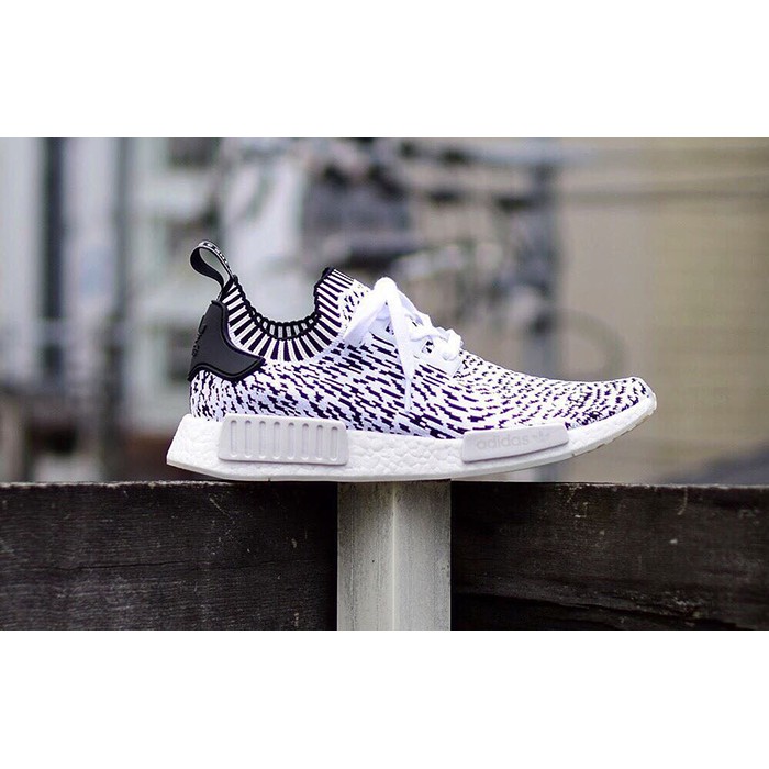 Giày Adidas NMD R1 Zebra Pack Black White - Đen Trắng