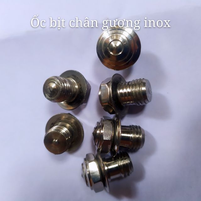 Ốc inox bịt chân gương