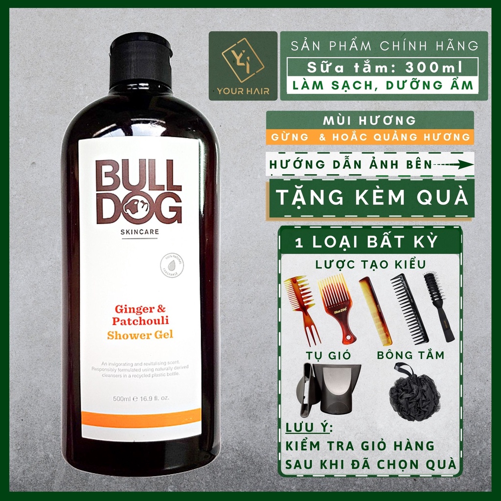 Sữa tắm Bulldog Ginger & Patchouli Shower Gel - 500ml