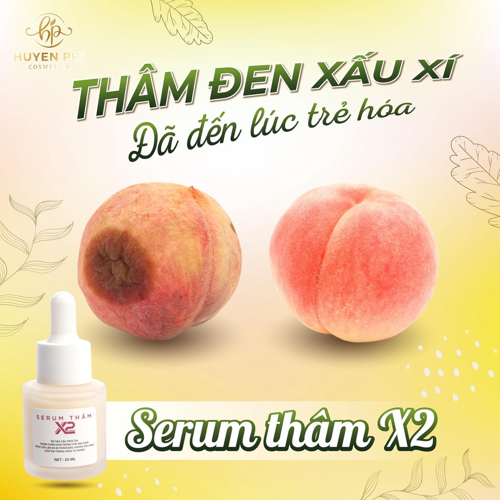 Serum khử thâm X2 Huyền Phi giảm thâm hiệu quả, giúp da trắng sáng tự nhiên thể tích 20ml