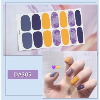 Miếng dán trang trí móng tay lá nhôm kim tuyến màu Gradient không thấm nước