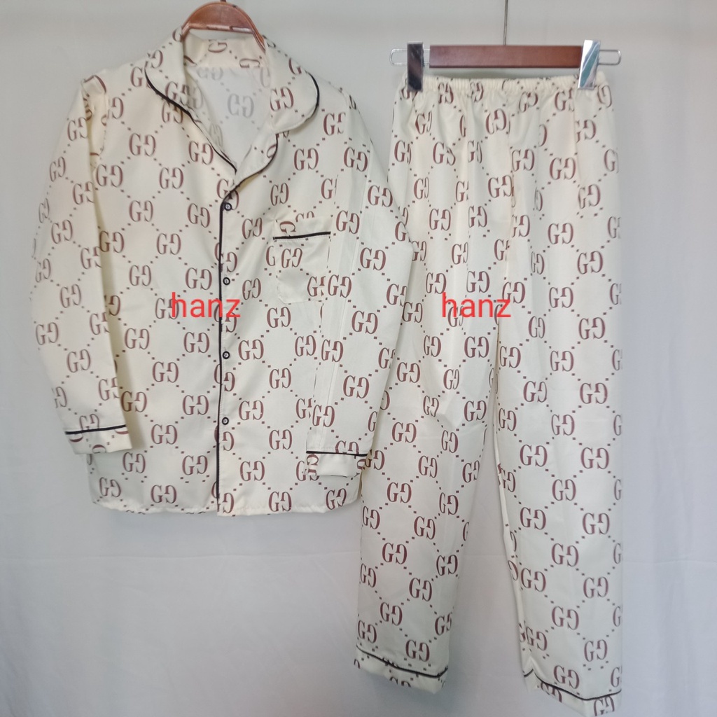 Bộ ngủ pijama lụa kate thái áo dài quần dài bộ mặc nhà Hanz.vn mềm mại dễ thương H1 | BigBuy360 - bigbuy360.vn