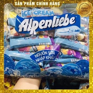 Kẹo mút Alpenliebe Ice Cream 2 vị mới gói 32 que 464g