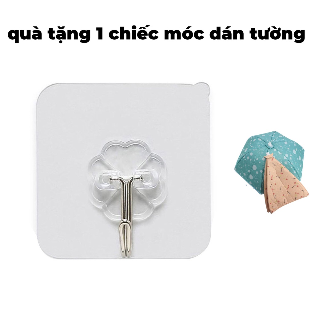 Lồng bàn gấp gọn giữ nhiệt thức ăn đa năng 6 cạnh bằng vải cách nhiệt thông minh