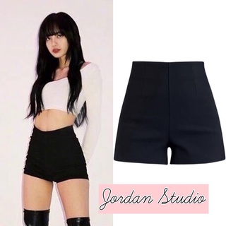 Quần short đen cạp cao giống Lisa, Rosé & Jennie BLACKPINK biểu diễn, tập nhảy