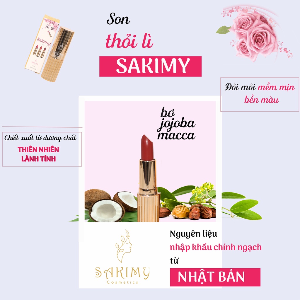 Kem dưỡng trắng da body Sakimy 200gr tặng 1 chai serum kích trắng và 1 cây son thỏi sakimy hàng chính hãng. | BigBuy360 - bigbuy360.vn