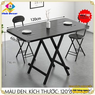 Bàn ăn gấp gọn tiện lợi, bàn xếp nhà bếp, mặt gỗ phủ melamin, khung thép chắc chắn không gỉ .