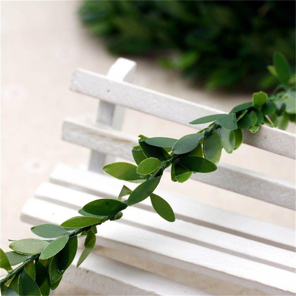 Vòng Hoa Lá Malcocolm Giả Bằng Lụa Dùng Trang Trí DIY