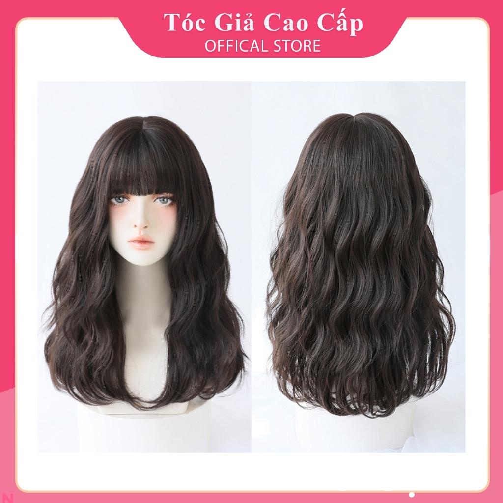 Tóc giả nguyên đầu ❤️FREESHIP❤️ mẫu xù dợn - mã T60F