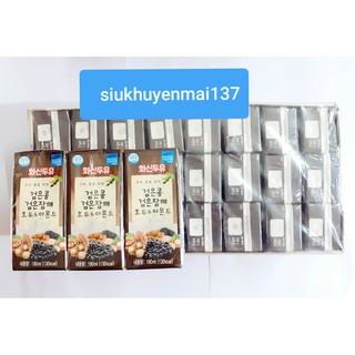 thùng 24H sữa óc chó hạnh nhân  đậu đen hàn quốc 190ml hộp ,--NOWSHIP HCM