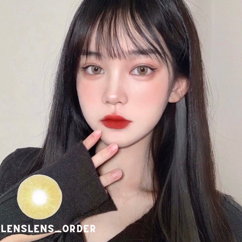 Kính Áp Tròng Lens Mắt Nâu Tây Sáng Đủ Độ Cận 0-9 Độ [Vui Lòng Đặt 2 Chiếc]