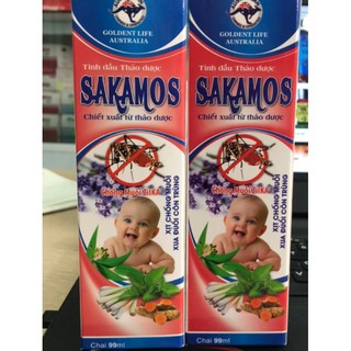 XỊT THẢO DƯỢC CHỐNG MUỖI SAKAMOS CHO BÉ YÊU