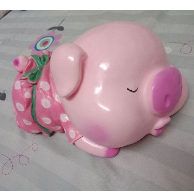 Heo Đất / Lợn Đất Nằm Ngủ size khủng 35cm siêu dễ thương - Lợn Đất Tiết Kiệm Cute