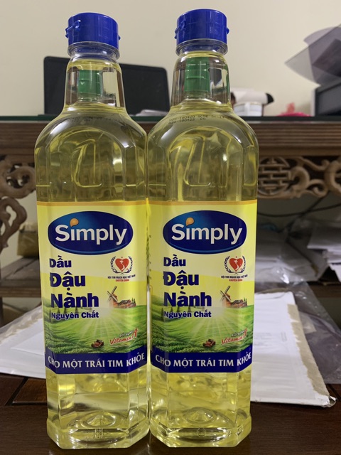 DẦU ĐẬU NÀNH NGUYÊN CHẤT SIMPLY 1 LIT