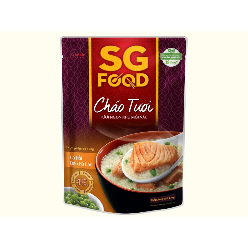Cháo tươi SG Food cho bé ăn dặm ngon bổ dưỡng 240g 89360 | BigBuy360 - bigbuy360.vn