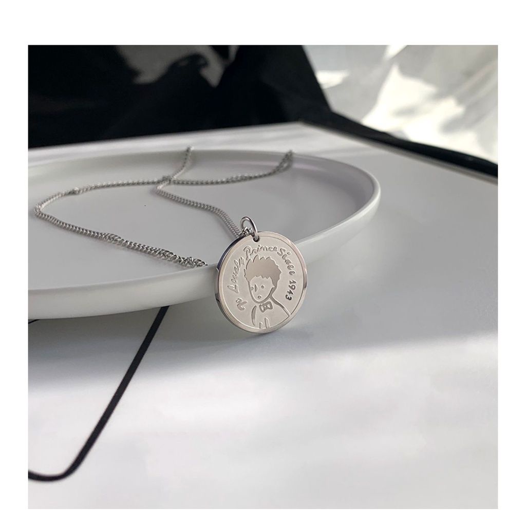 Vòng cổ mặt hình hoàng tử nhỏ dễ thương phong cách hip hop