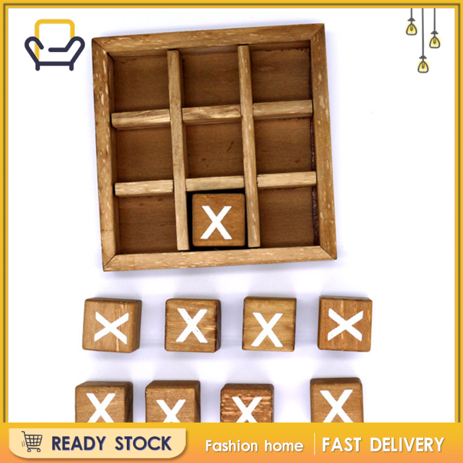 Bộ Trò Chơi Board Game Tic Tac Toe / Nouggts And Crosses