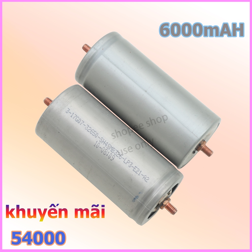 Pin Lithium 32650 dung lượng 6000mAh kèm theo ốc vít