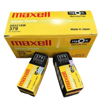 Pin Maxell 379 SR521SW dành cho đồng hồ dùng pin AG0 / 379 / SR521SW/ LR521 / (Loại tốt - Giá 1 viên)