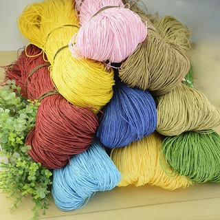 [Giảm Giá] Cuộn Chỉ Đan Rơm Cotton Nhật Bản Washi Bện Dây Ruy Băng Mũ Mùa Hè