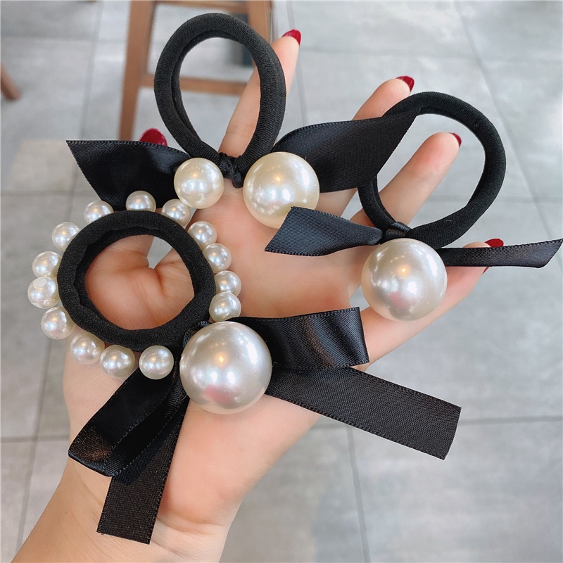 Chun buộc tóc Hàn Quốc đính ngọc trai nhân tạo công chúa CHUN1 TOBI STORE