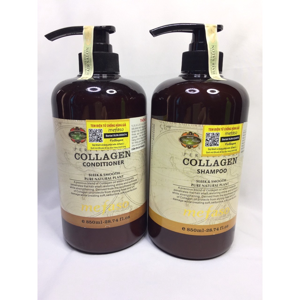 Dầu xả Collagen Mefaso chính hãng mềm mượt 850ml