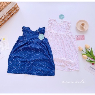 Đầm váy cotton cho bé gái Miwoo kids cho bé gái