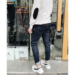 Quần jeans xanh đậm trơn 2132