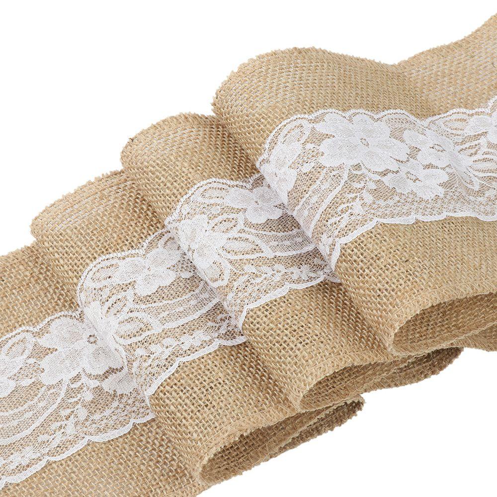 Cuộn Vải Bố Phối Ren Dùng Trang Trí Bàn Ghế Đám Cưới