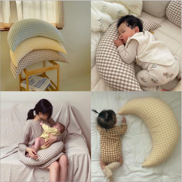 Gối Ôm Mặt Trăng Đa Năng Cho Bé Bú - Gối ôm cho bé