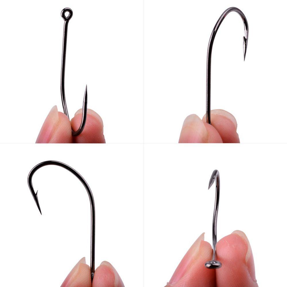 Móc Câu Cá Bằng Thép Không Gỉ Nguyên Khối Màu Đen TAYLOR1