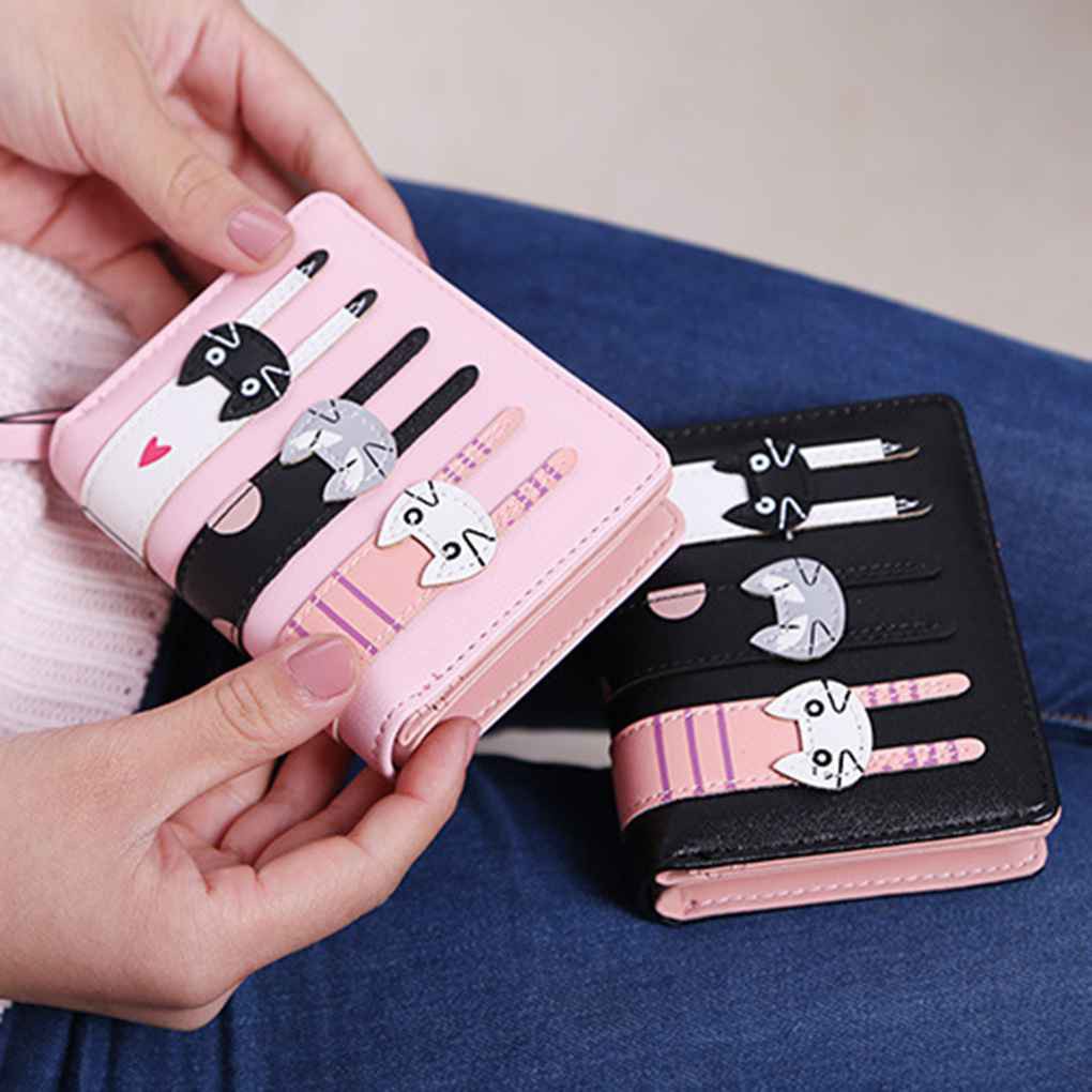 Ví nữ da PU gập 3