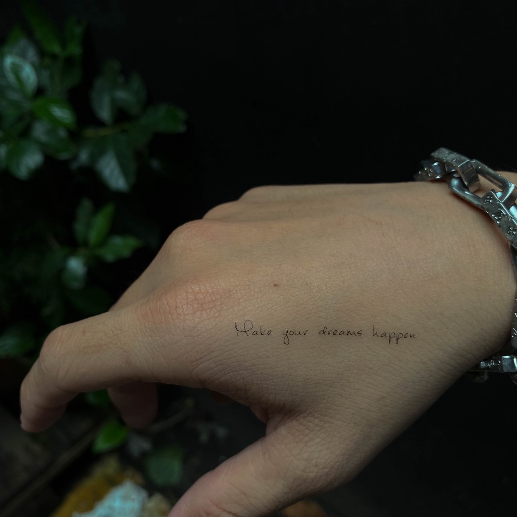 Hình xăm dán tạm thời Tattoodee 7 ngày, xăm trong 1 phút, chống nước 100%