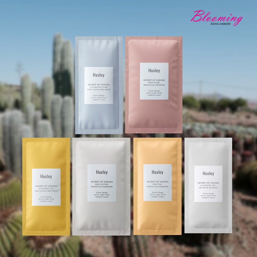 Sample 10 Miếng Sữa Rửa Mặt & Sữa Tắm Huxley (5ml/ miếng) | BigBuy360 - bigbuy360.vn