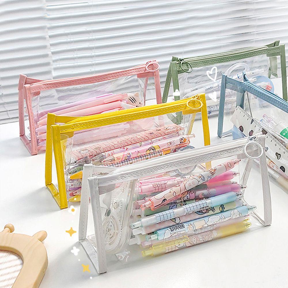 Túi Đựng Bút Chì Sức Chứa Lớn Chống Thấm Nước Thanh Lịch Cho Học Sinh Ốp