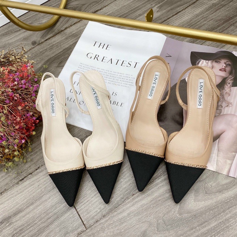 Sandal bít mũi viền xích hàng cao cấp chuẩn Fullbox