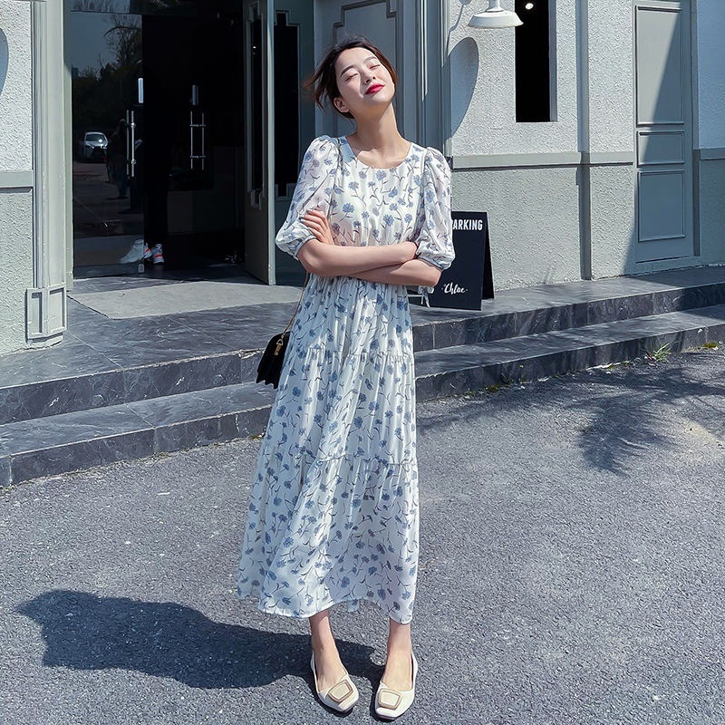 NRVP Đầm dài phong cách Pháp thời trang dành cho nữ