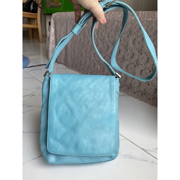 Lc132 Túi si đeo chéo da thật Kitamura (đã spa sơn lại)